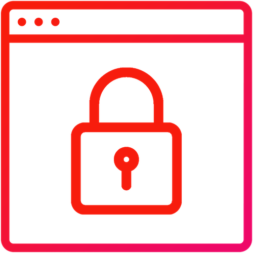 Lock Icon indicating security for Laravel development